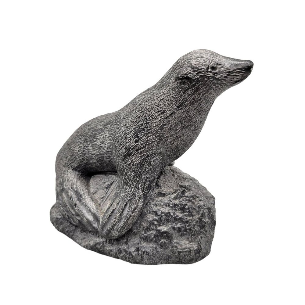 Wolf Originals Sea Lion Figurine Sculpture Black and White Made in Canada